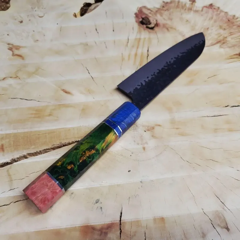 Японський ніж Santoku VG10 73 шари дамаської сталі